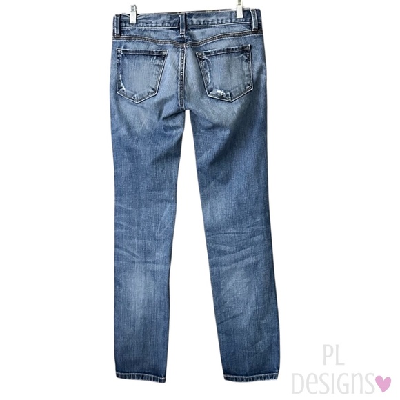 LOFT Modern Slim Jeans Distressed Size 4 - Picture 3 of 6